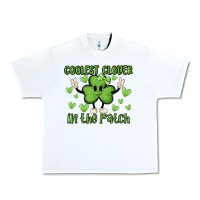 White coolest clover to pinch Urban Heavy Tee - MaliasSmallBusiness