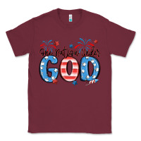 Burgundy one nation under god Classic Tee - MaliasSmallBusiness