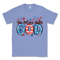 Colony Blue one nation under god Classic Tee - MaliasSmallBusiness