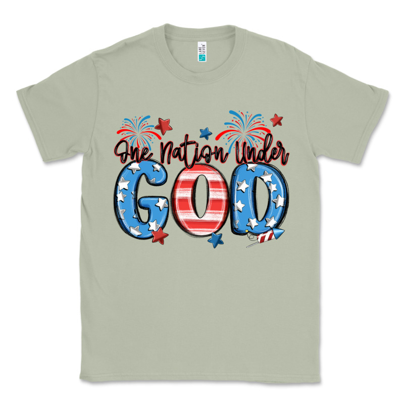 One Nation Under God Classic Tee by MaliasSmallBusiness | Teevron