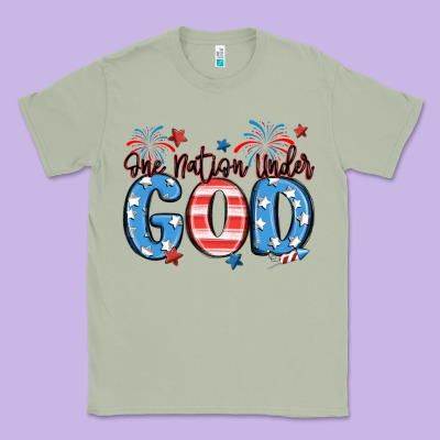One Nation Under God Classic Tee Designed By Maliassmallbusiness