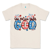 Natural one nation under god Classic Tee - MaliasSmallBusiness