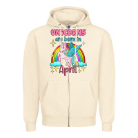 Sandshell unicorns are born in april Zipper Hoodie - Jasminsmagicworld