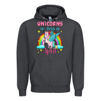 Smoke unicorns are born in april Zipper Hoodie - Jasminsmagicworld