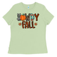 Matcha howdy fall Ladies Tee - CowhideDigitalArt