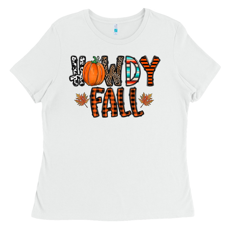 Howdy Fall Ladies Tee by CowhideDigitalArt | Teevron