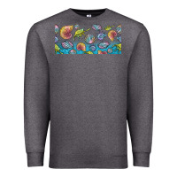 Charcoal Heather sea shells Premium Sweatshirt - TumblerDesignByShophia