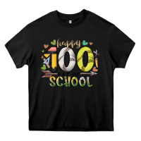 Black happy 100 day of school Heavy Core Tee - RacoonDesign