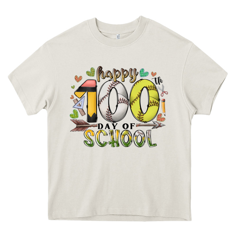 Happy 100 Day Of School Heavy Core Tee by RacoonDesign | Teevron