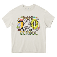 Cream happy 100 day of school Heavy Core Tee - RacoonDesign