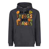 Smoke In all things give thanks Heavyweight Hoodie - NancyCooperArtShop