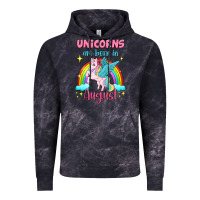 Cloud Black unicorns are born in august Vintage Hoodie - Jasminsmagicworld