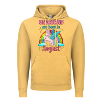 Vintage Mustard unicorns are born in august Vintage Hoodie - Jasminsmagicworld
