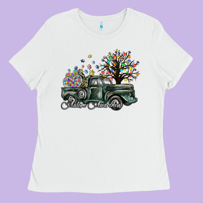 Autism Awareness Ladies Tee Designed By Sublimationcraftshop