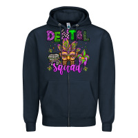 Navy dental squad mardi gras teeth Zipper Hoodie - Jasminsmagicworld