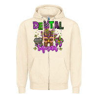Sandshell dental squad mardi gras teeth Zipper Hoodie - Jasminsmagicworld