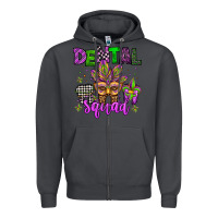 Smoke dental squad mardi gras teeth Zipper Hoodie - Jasminsmagicworld