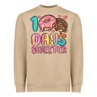 Mushroom 100 days sweeter Heavyweight Sweatshirt - MaliasSmallBusiness