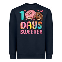 Navy 100 days sweeter Heavyweight Sweatshirt - MaliasSmallBusiness