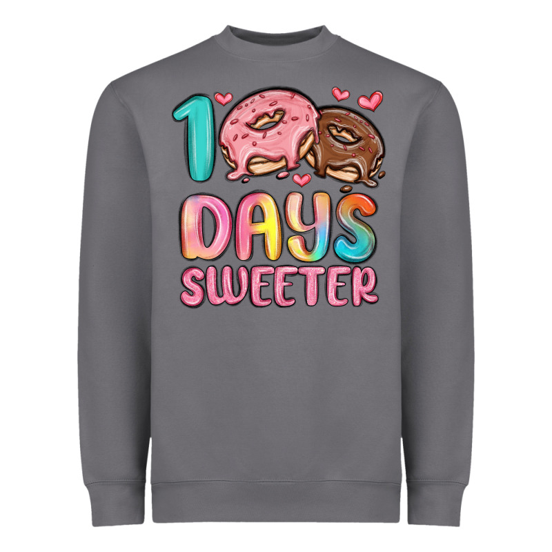 100 Days Sweeter Heavyweight Sweatshirt by MaliasSmallBusiness | Teevron