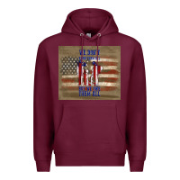 Burgundy we don't know them all but we owe them all Premium Hoodie - TumblerDesignByShophia