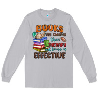 Moon Dust books are cheaper than therapy Long Sleeve Tee - MaliasSmallBusiness