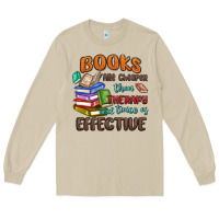 Mushroom books are cheaper than therapy Long Sleeve Tee - MaliasSmallBusiness