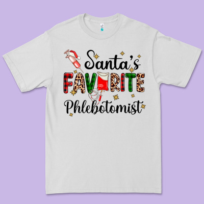 Santas Favourite Phlebotomist Premium Tee Designed By Adodesignshop