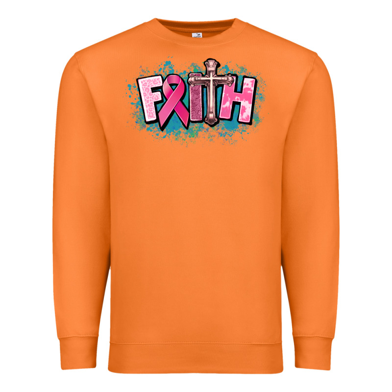 Cancer Faith Cross Premium Sweatshirt by HowdyJamesFarm | Teevron