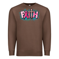 Chestnut Cancer Faith Cross Premium Sweatshirt - HowdyJamesFarm