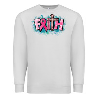 Dove Grey Cancer Faith Cross Premium Sweatshirt - HowdyJamesFarm