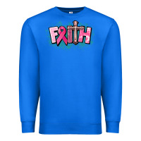 True Royal Cancer Faith Cross Premium Sweatshirt - HowdyJamesFarm