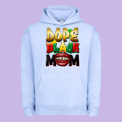 Dope Black Mom Urban Hoodie Designed By Fadigitalartstudio