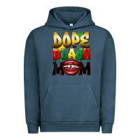 Pigment Midnight Navy Dope black mom Urban Hoodie - FaDigitalArtStudio