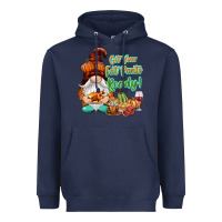 Navy Get your fat pants ready Heavyweight Hoodie - NancyCooperArtShop