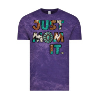 Cloud Purple Just Mom It Vintage Tee - Jasminsmagicworld