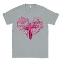 Heather Grey jesus is love heart cross valentines day Classic Tee - MaliasSmallBusiness