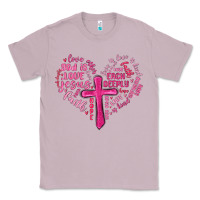 Lilac jesus is love heart cross valentines day Classic Tee - MaliasSmallBusiness