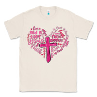 Natural jesus is love heart cross valentines day Classic Tee - MaliasSmallBusiness