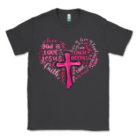 Smoke jesus is love heart cross valentines day Classic Tee - MaliasSmallBusiness