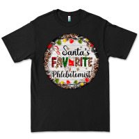 Black christmas santas favorite phlebotomist light Premium Tee - AdoDesignShop