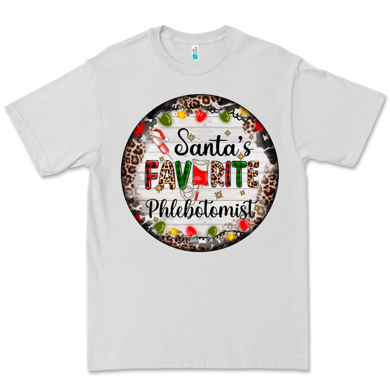 Christmas Santas Favorite Phlebotomist Light Premium Tee by AdoDesignShop | Teevron