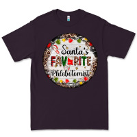 Plum christmas santas favorite phlebotomist light Premium Tee - AdoDesignShop