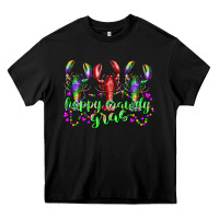 Black happy crawdy gras Heavy Core Tee - RacoonDesign