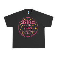 Pigment Black sisters are like stars you can't always see them Urban Heavy Tee - MaliasSmallBusiness