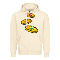 Sandshell louisiana coins Zipper Hoodie - BarkalooDesign