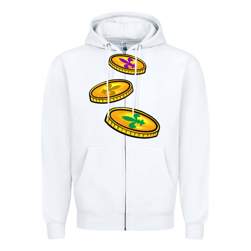 Louisiana Coins Zipper Hoodie by BarkalooDesign | Teevron