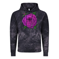 Cloud Black Celestial Rose Vintage Hoodie - LillyAllenDesigns