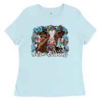 Baby Blue autism awareness 2 Ladies Tee - SublimationCraftShop