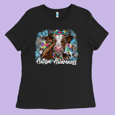 Autism Awareness 2 Ladies Tee Designed By Sublimationcraftshop